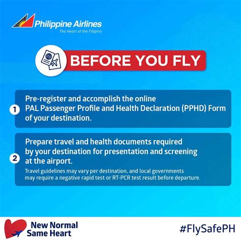 PAL Domestic Travel Guidelines When Flying in the New .